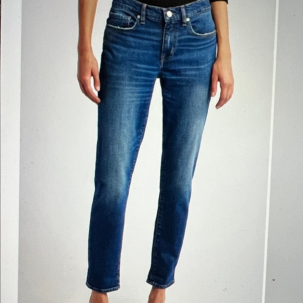 Frame Denim Le Garcon Women's Classic Blue Straight Leg Jeans size 30